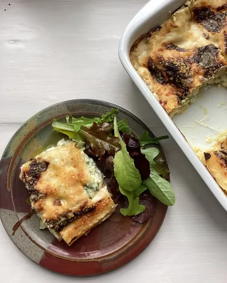 An Inspired Creation for Lasagne with Summer Squash and Cheese Medley